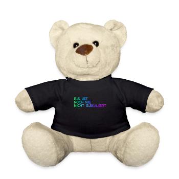 Es ist noch nie nicht eskalier - Teddy - Schwarz - Vorne