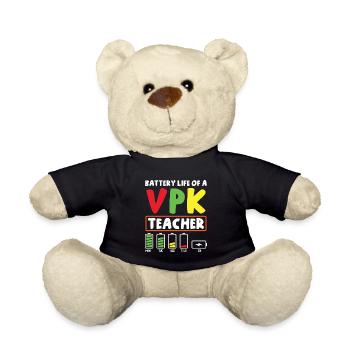 Akkulaufzeit Eines VPK -Lehrers - Teddy - Schwarz - Vorne