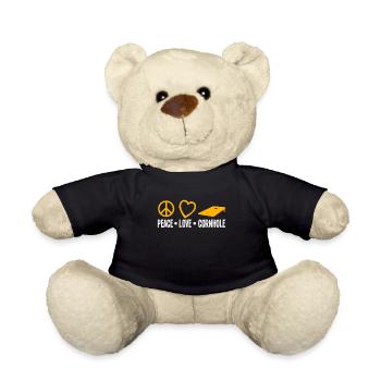 Peace Love Cornhole Spieler - Teddy - Schwarz - Vorne