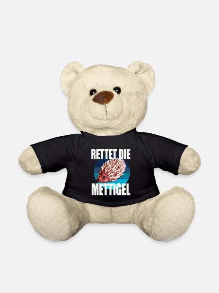 Rettet die Mettigel - Teddy - Schwarz