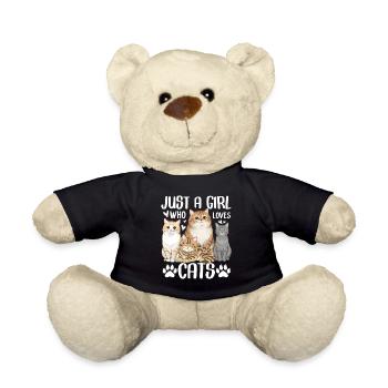 Juste une fille qui aime les chats - Nounours - noir - Devant