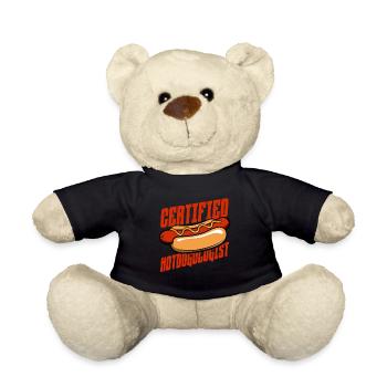 Certified Hotdogologist Design - Teddy - Schwarz - Vorne