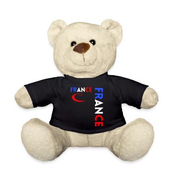 Rugbyspieler Fan Rugby Fan Rugby Frankreich - Teddy - Schwarz - Vorne