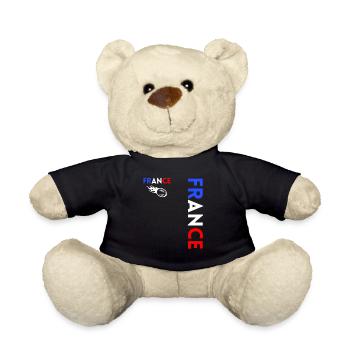 Rugbyspieler Fan Rugby Fan Rugby Frankreich - Teddy - Schwarz - Vorne