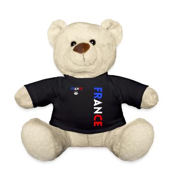 Rugbyspieler Fan Rugby Fan Rugby Frankreich - Teddy - Schwarz - Vorne