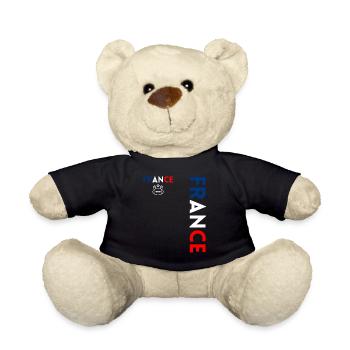 Rugbyspieler Fan Rugby Fan Rugby Frankreich - Teddy - Schwarz - Vorne