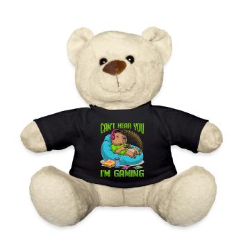 Capybara Gamer Gaming - Teddy - Schwarz - Vorne