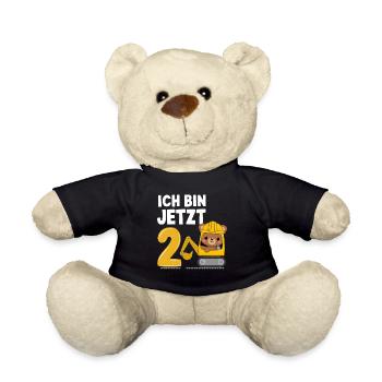 I'm Now 2 Bagger Bear 2nd Birthday - Teddy Bear - black - Front