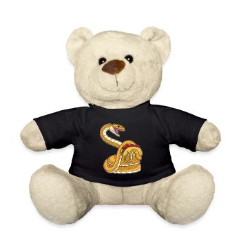 Snake Taco - Teddy Bear - black - Front