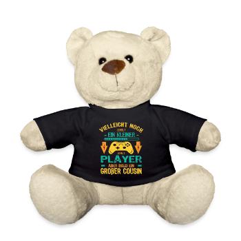 Einzelkind komplett Ich bin bald ein Großer Cousin - Teddy - Schwarz - Vorne