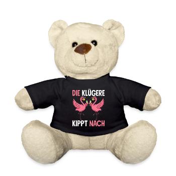 Die Klügere Kippt Nach Malle Mädels JGA Flamingo - Teddy - Schwarz - Vorne
