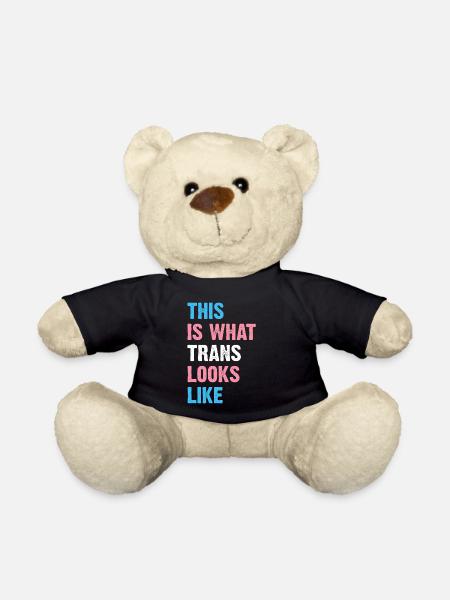 This Is What Trans Looks Like - Teddy - Schwarz
