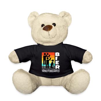Beer Destruction Service - Teddy Bear - black - Front