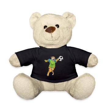 Tiger Goalkeeper Football - Teddy Bear - black - Front