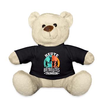 Heute Betreutes Trinken - Teddy - Schwarz - Vorne