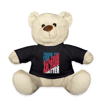 Je vous remercie de l’attention que vous porterez à cette question - Nounours - noir - Devant