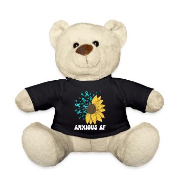 Angststörung Anxiety disorder - Teddy - Schwarz - Vorne