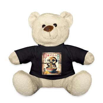 Ramen Meerkat Grunge Poster Style - Nounours - noir - Devant