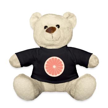 Grapefruit Obst Frucht Karneval Pinke Pampelmuse - Teddy - Schwarz - Vorne