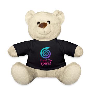 Trust the Spiral - Snake - Teddy Bear - black - Front