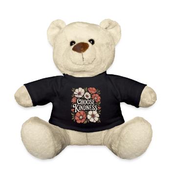 Choisissez la gentillesse boho fleurs vintage - Nounours - noir - Devant