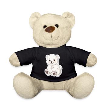 Polarbär Illustration – Arktisches Tiermotiv - Teddy - Schwarz - Vorne