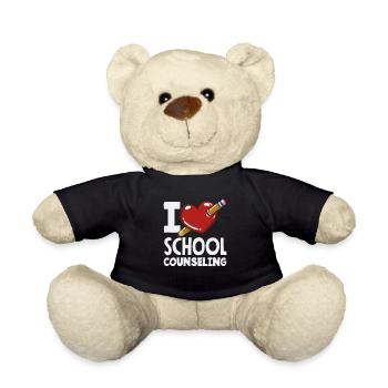 J’aime l’orientation scolaire Heart Design - Nounours - noir - Devant