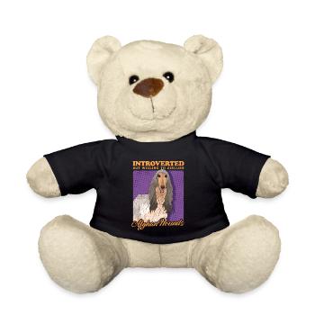 Cadeau pour le propriétaire d’un lévrier afghan - Nounours - noir - Devant