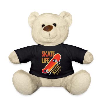 Skateboard Passion - Sports Skateboard Deck - Teddy Bear - black - Front