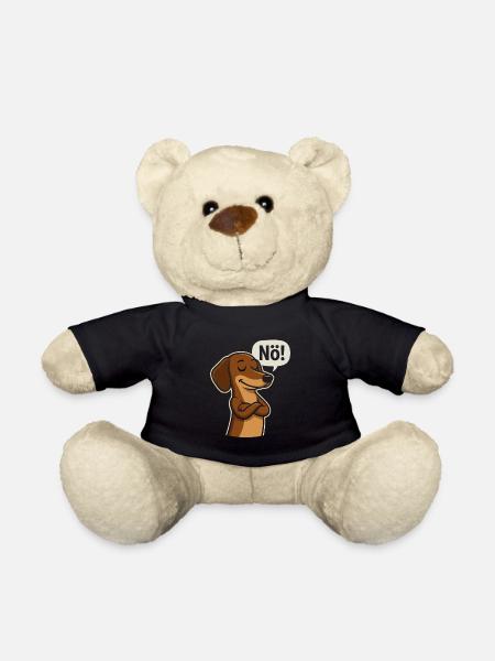 Dackel sagt Nö – Frecher Hundespruch - Teddy - Schwarz