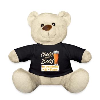 Cheers and Beers to wonderful 21 Years - Teddy - Schwarz - Vorne