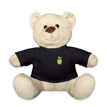 Crocodile in breast pocket - Teddy Bear - black - Front