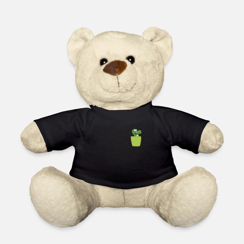 Krokodil in Brusttasche - Teddy - Schwarz