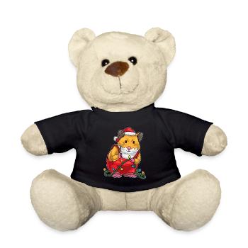 Hamster Weihnachten Handwerker - Teddy - Schwarz - Vorne