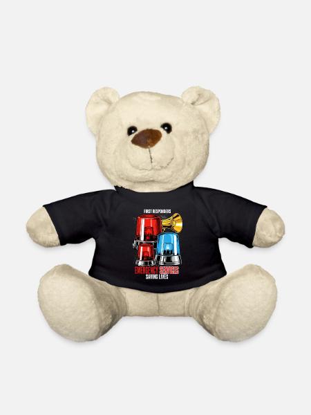 Sirenen Klänge Ersthelfer Notdienst - Teddy - Schwarz