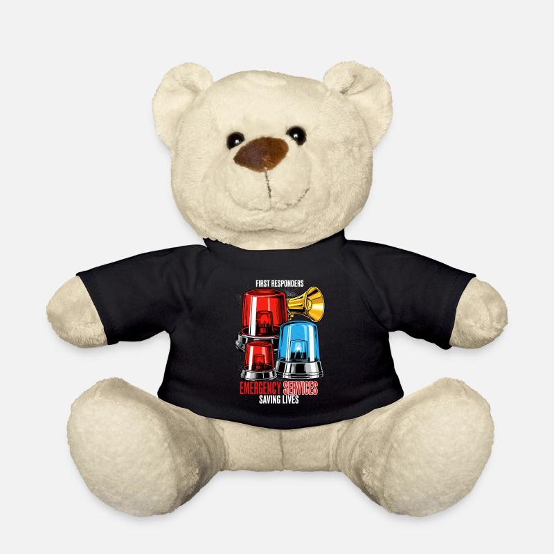 Sirenen Klänge Ersthelfer Notdienst - Teddy - Schwarz