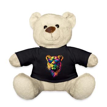 Lioness Lioness Mom Lioness Lionesses Mom Wild Lions - Teddy Bear - black - Front