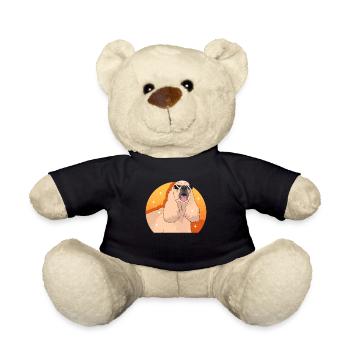Cocker américain Spaniel chien cadeau - Nounours - noir - Devant