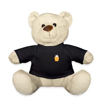 Hamster in breast pocket - Teddy Bear - black - Front