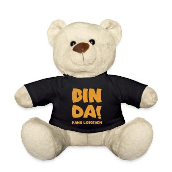 Bin da - Kann losgehen - Teddy - Schwarz - Vorne