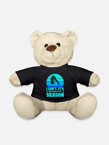Kunstspringen Turmspringer Sprungbrett - Teddy - Schwarz