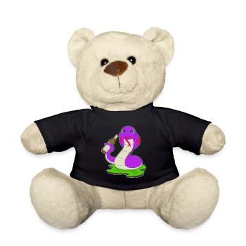 Schlange Flasche Bier - Teddy - Schwarz - Vorne