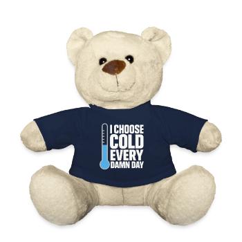Cold showers Mental hardness Cold exposure - Teddy Bear - french navy - Front