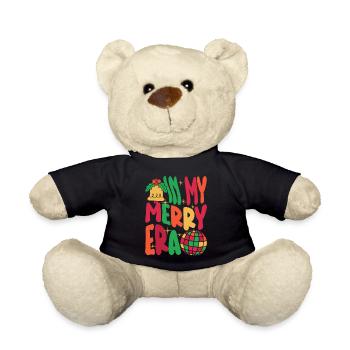 Weihnachten Xmas Spruch Winter In My Merry Era - Teddy - Schwarz - Vorne