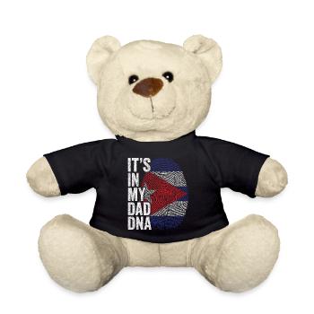 Kuba Flagge Cuban Dad Fußabdruck - Teddy - Schwarz - Vorne