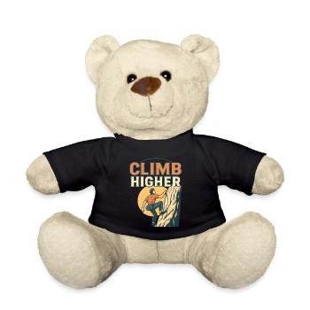 Motif de héros grimpant - Nounours - noir - Devant