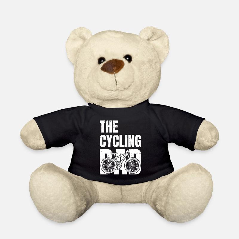 Le papa cycliste - Nounours - noir