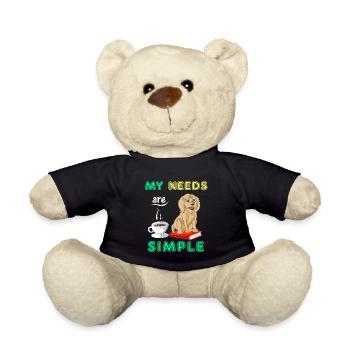 Livres, café et Golden Doodle Vibes - Nounours - noir - Devant