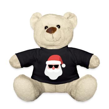 Bonhomme de neige de Noël avec lunettes de soleil - Nounours - noir - Devant
