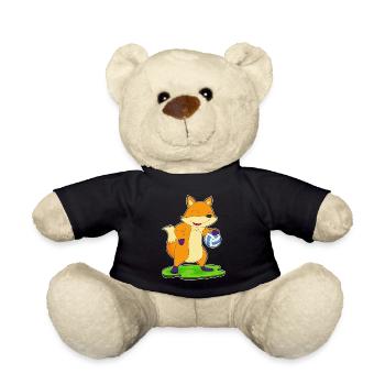 Fuchs Volleyballspieler Volleyball - Teddy - Schwarz - Vorne